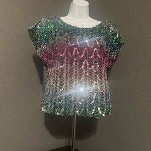 Sequin Multicolor Top